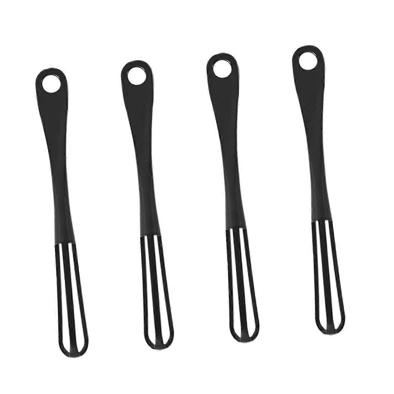4Pcs Hand Push Egg Whisk Kitchen Manual Beater for Baking Whipping Cream Beating Eggs Space Saving Design