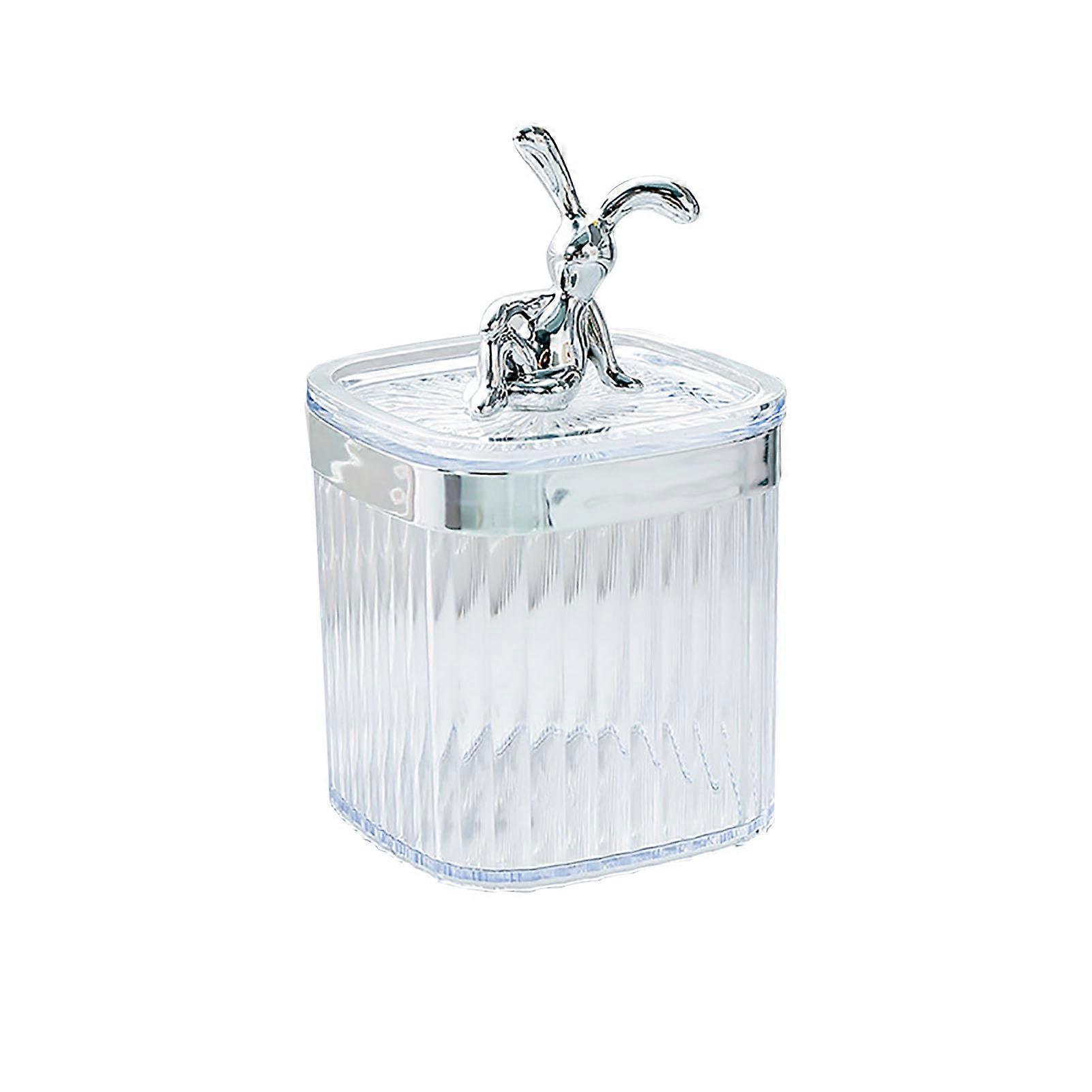 Large Capacity Dustproof Transparent Toothpick Holder Dispenser for Restaurant Storage