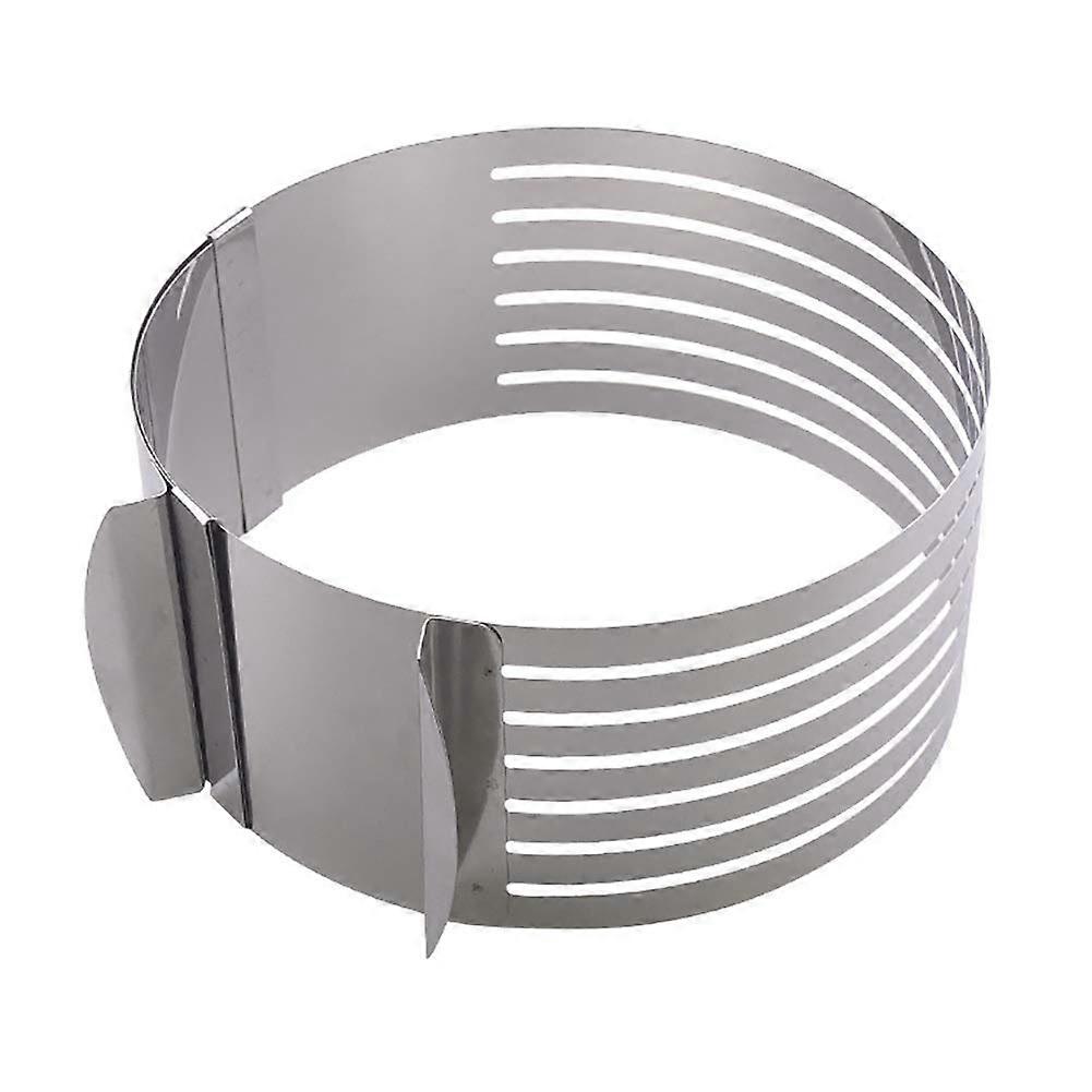 Adjustable Stainless Steel Cake Ring 1620cm Layer Slicing Mousse Mold RustResistant Design