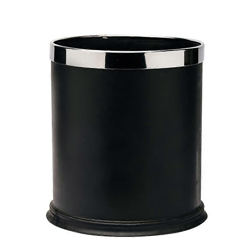 Small Round Trash Can with Hidden Bag Design for Kitchen Bathroom Office Large Capacity Bin
