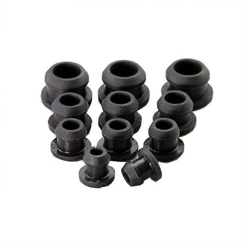 Silicone Hole Plugs 5 Pcs Black Rubber Caps A7.5mm LeakProof  Temp Resistant