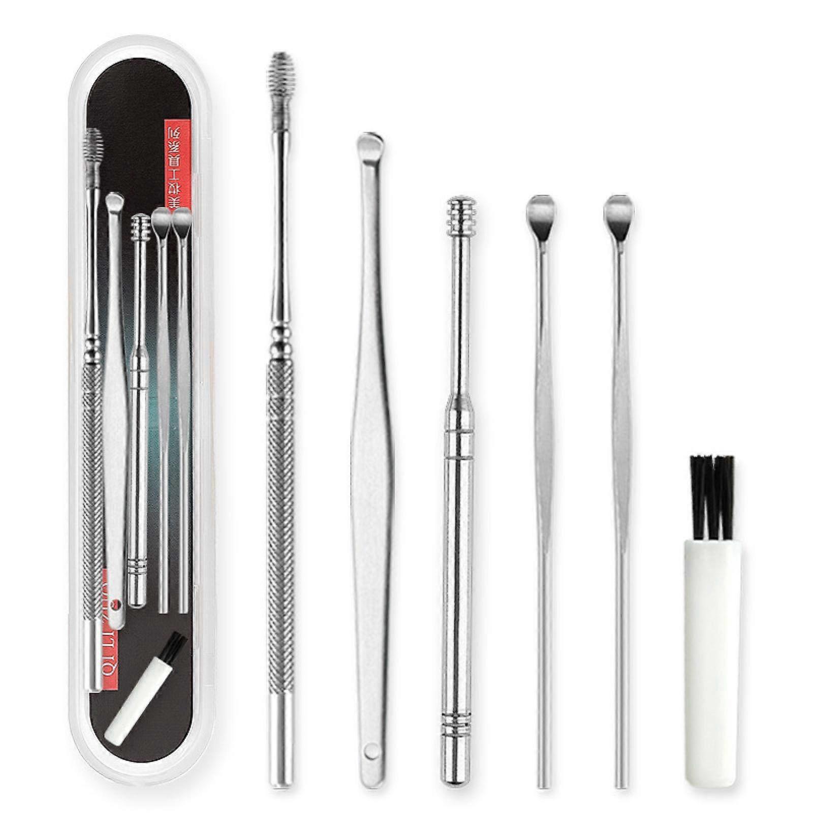 Professional Ear Cleaning Tool Set with Durable Silver Finish and Comfortable Ergonomic Grip