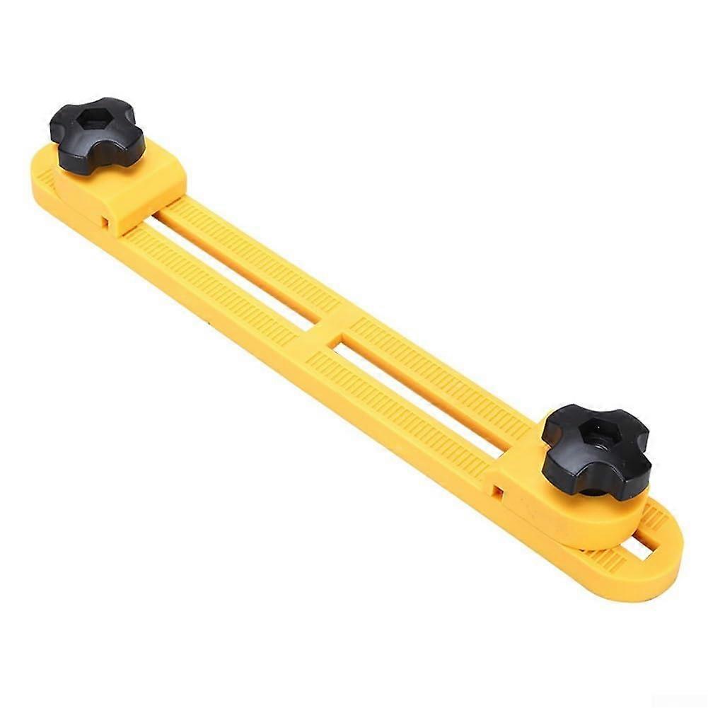 Circular Saw Guide with Adjustable Cutting Clamp for 46 Inch Dust Cutters, ABS, Yellow