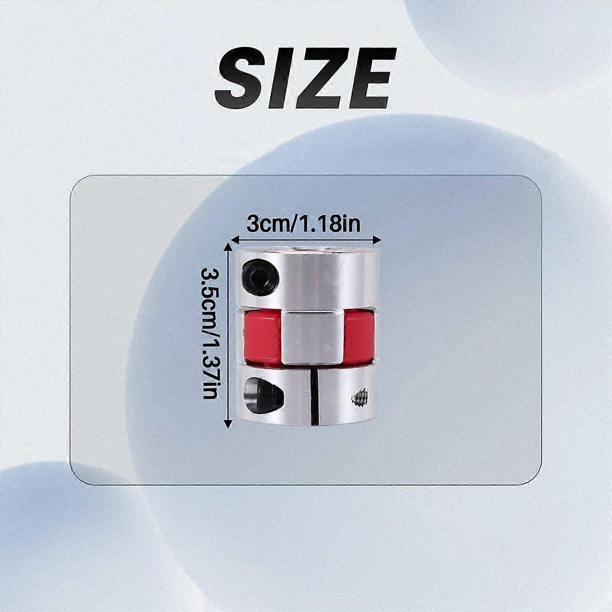 Aluminum 3.5 x 3cm Flexible Shaft Coupling Shaft Coupler Coupler