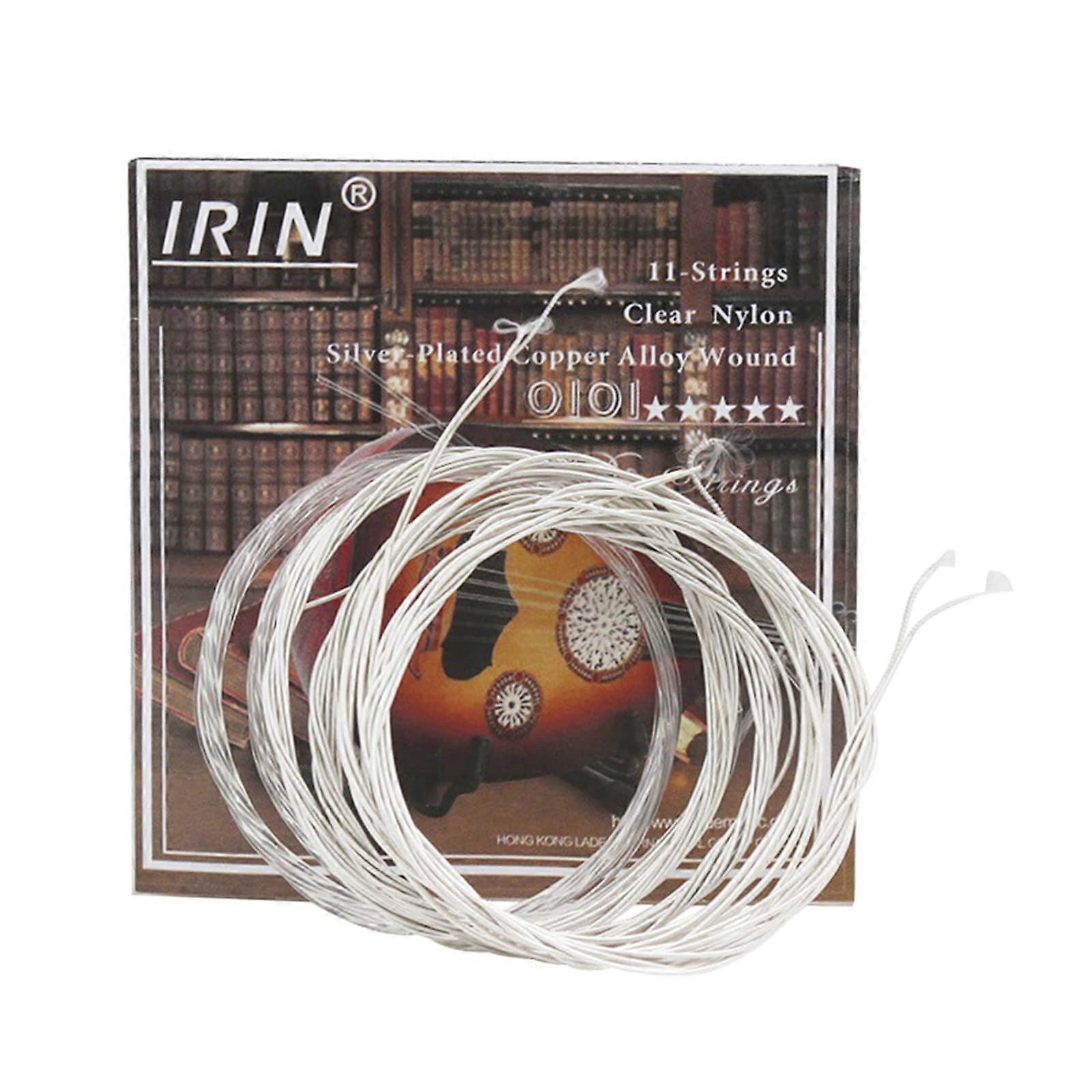 Arabic Oud Strings Set with Durable Nylon Core and Silver Plated Copper Winding for Balanced Tone