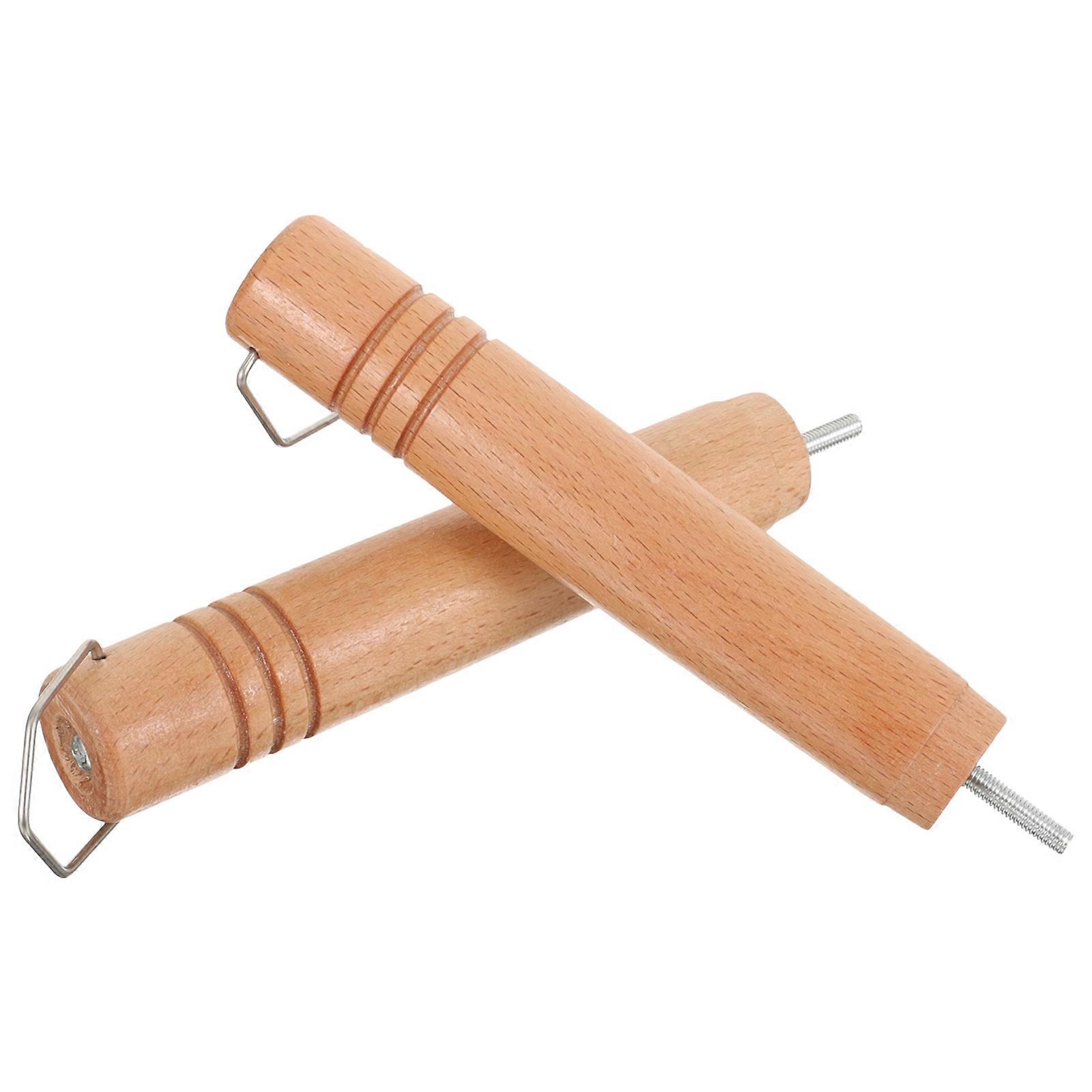 Wooden Pot Handles Pot Handle Replacement for Kitchen Use 2Pcs Khaki