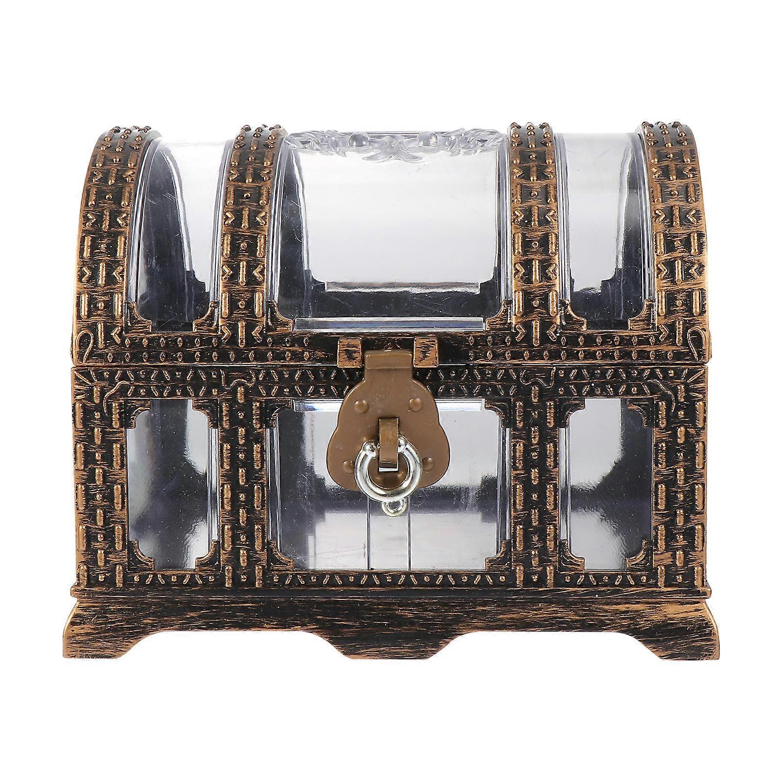 Plastic Chest for Storage Use 1Pcs Practical Coffee Treasure Box