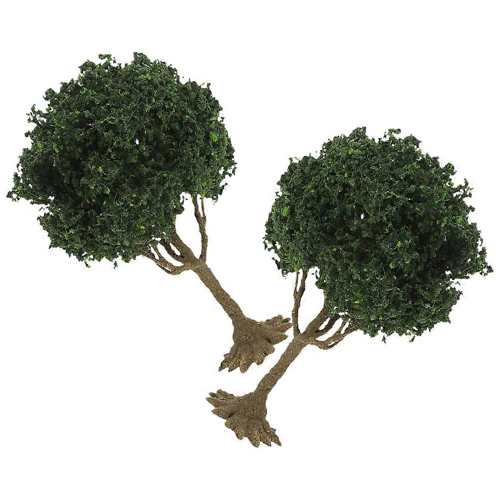 Micro Landscape Tree Simulation Model Trees 2Pcs for Decorative Landscape