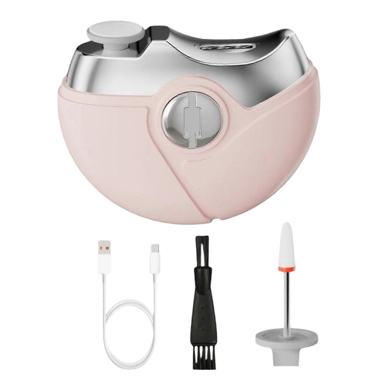 2-In-1 Multi-functional Electric Nail Clipper Kids Adults Seniors Automatic Nail Trimmer 2 Speed