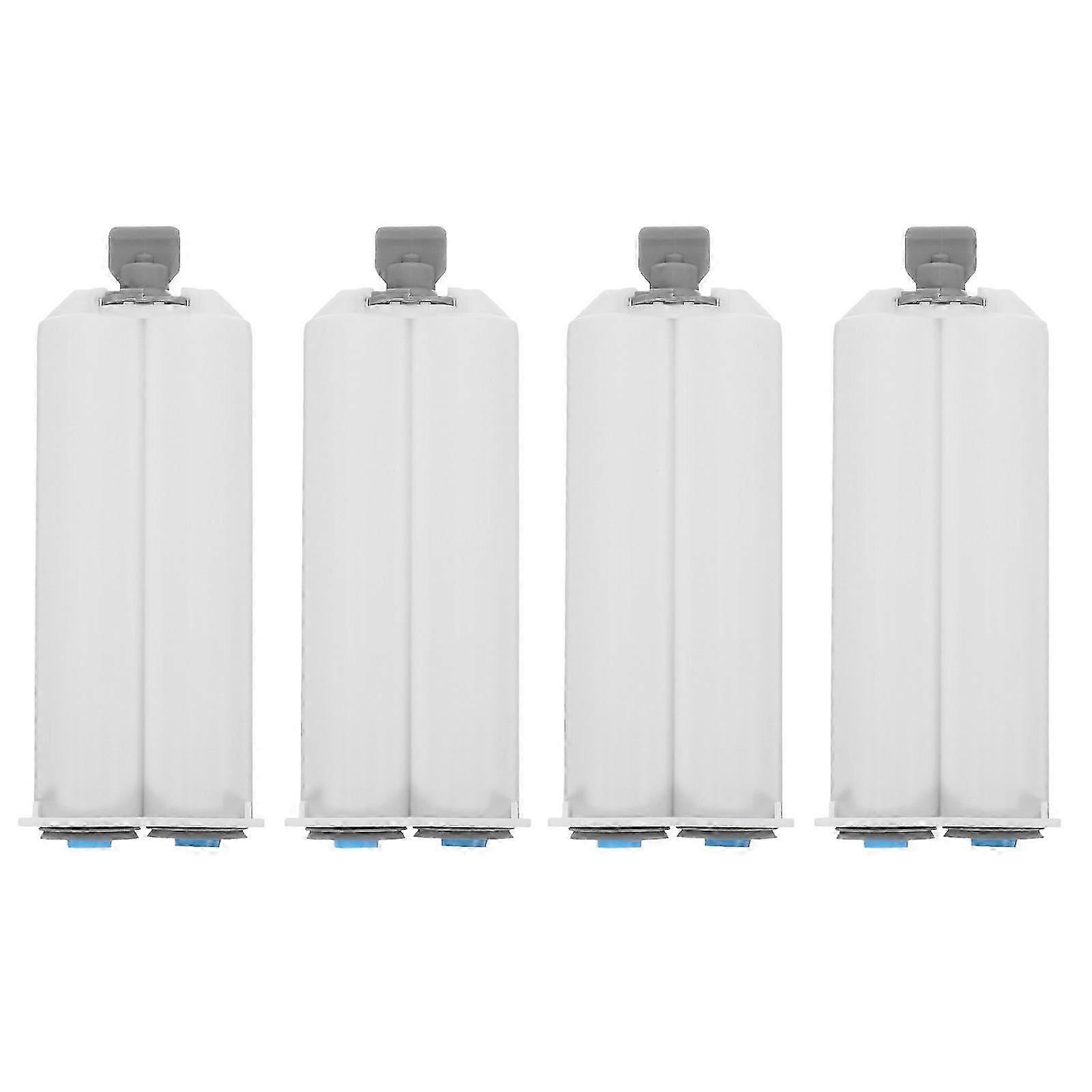 4pcs Multipurpose Empty Ab Glue Refillable Plastic Epoxy Mixing Tubes with Holder