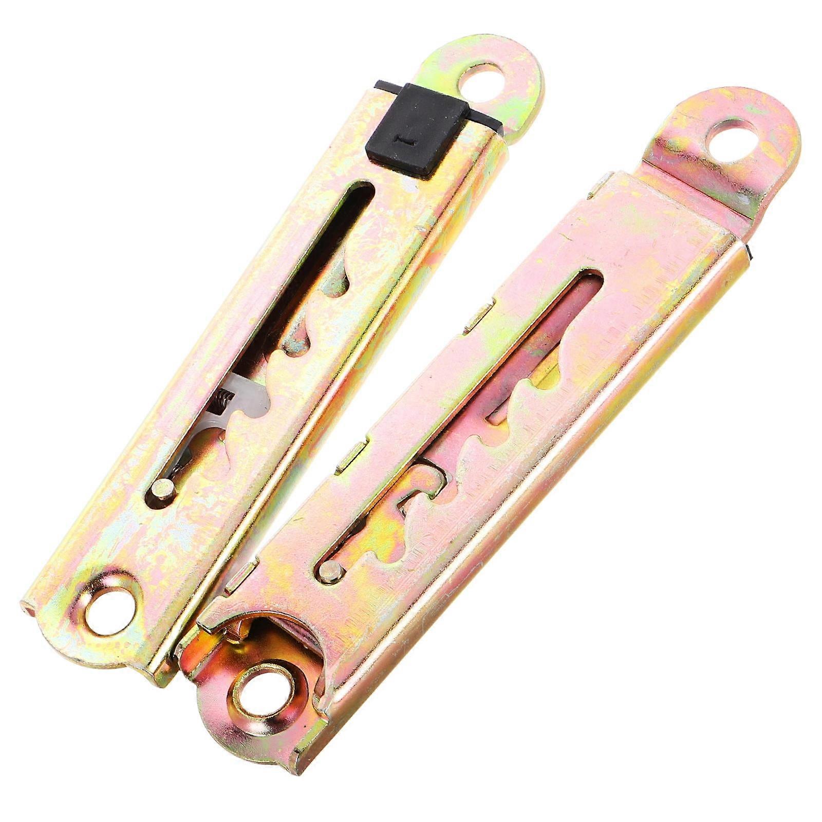 2pcs Massage Bed Headrest Hinges Angle Adjuster Riser Iron Hinge for Couch Bed Replacement