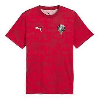2026-2027 Marocko FtblCulture T-shirt AOP (Mörkröd)