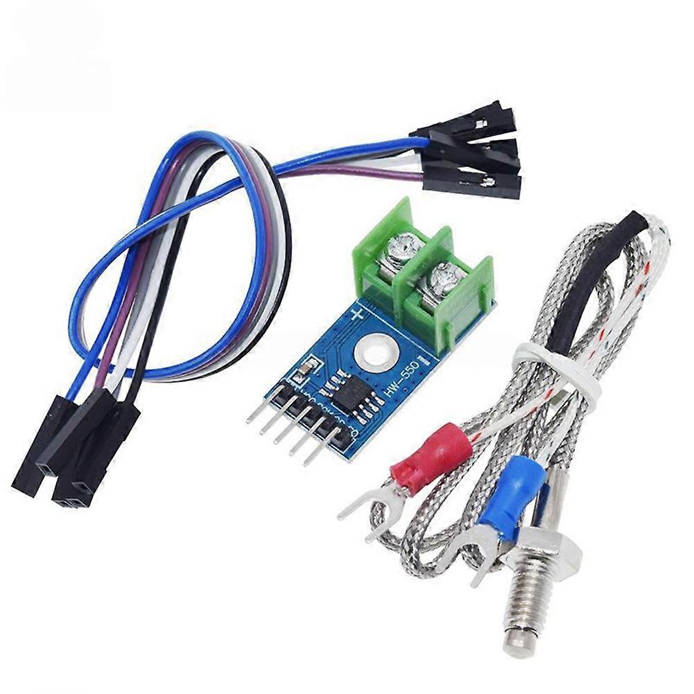 MAX6675 Temperature Degrees Module SPI Interface K Type Temperature Sensor Board Range 0-1024℃ with Thermocouple & Wire