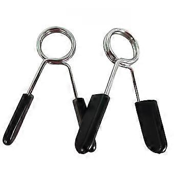 2pcs/lot 25/28/30mm Barbell Clamp Spring Collar Clip Gym Dumbbell Lock Standard Weight Lifting Kit Fitness Body Building Workout