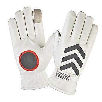Geïsoleerde winterhandschoenen voor volwassenen met reflecterende strepen, pluche voering, dik en warm.