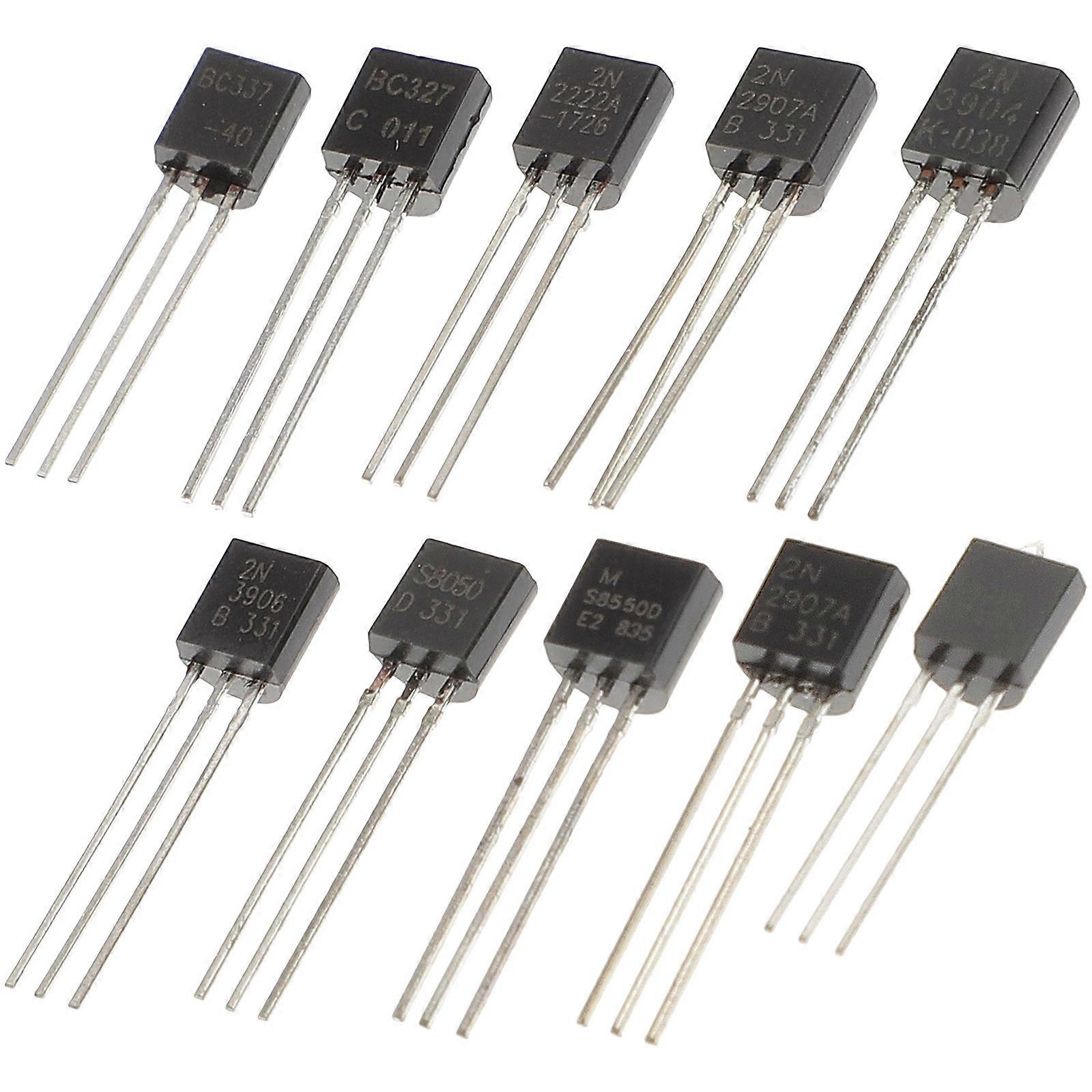Transistors Electronic Components Kit Triode Transistors for Machinery Uses 200Pcs