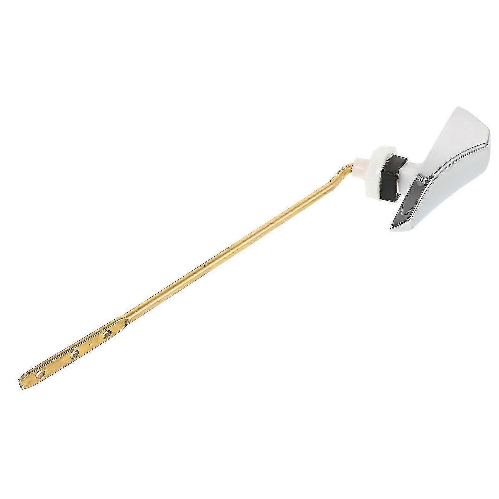 Universal Toilet Flush Handle, Silver Replacement, Easy Installation, Comfortable Grip
