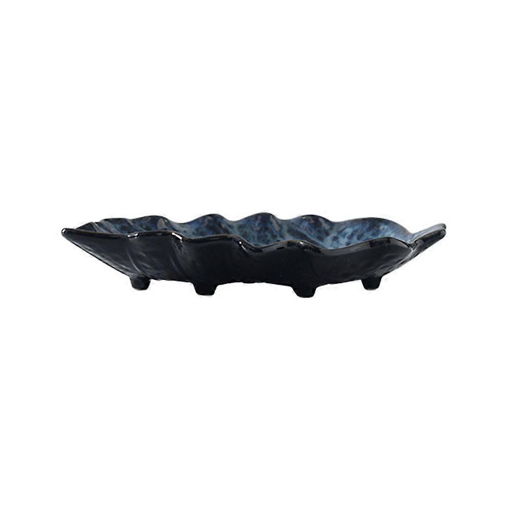 Leaf Shaped Plate Porcelain for Dining Table Server 1Pcs