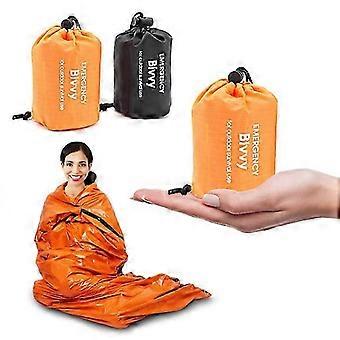 Thermische slaapzak voor noodsituaties in de buitenlucht, waterdichte bivakzak voor kamperen, survival en wandelen.