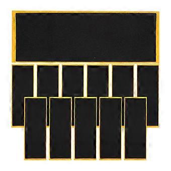 Fita de espuma antiderrapante para fingerboard, 24 peças, preta.