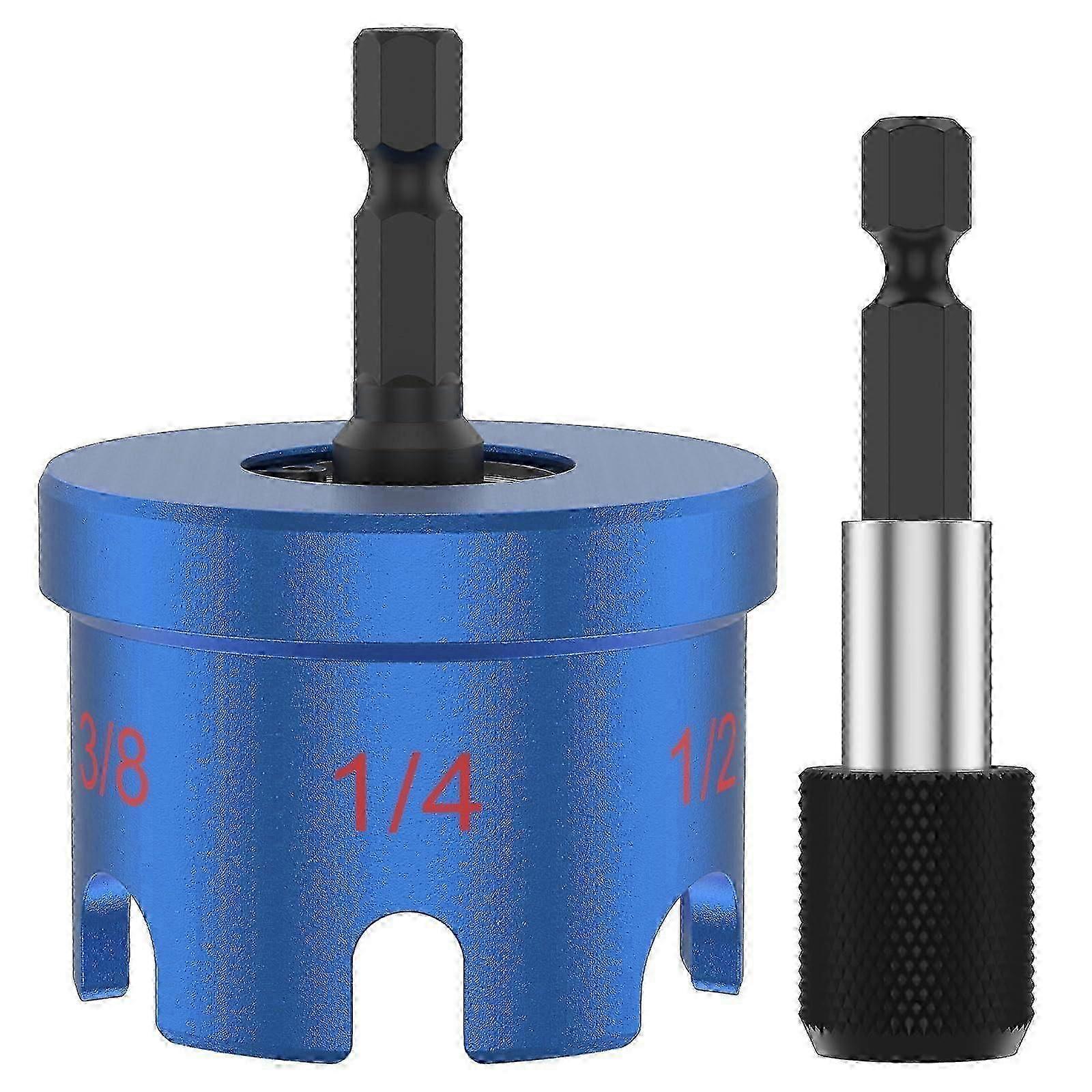 Threaded Rod Nut Runner Drill Attachment for Fast Nut Installation - Magnetic MultiSize Driver,x