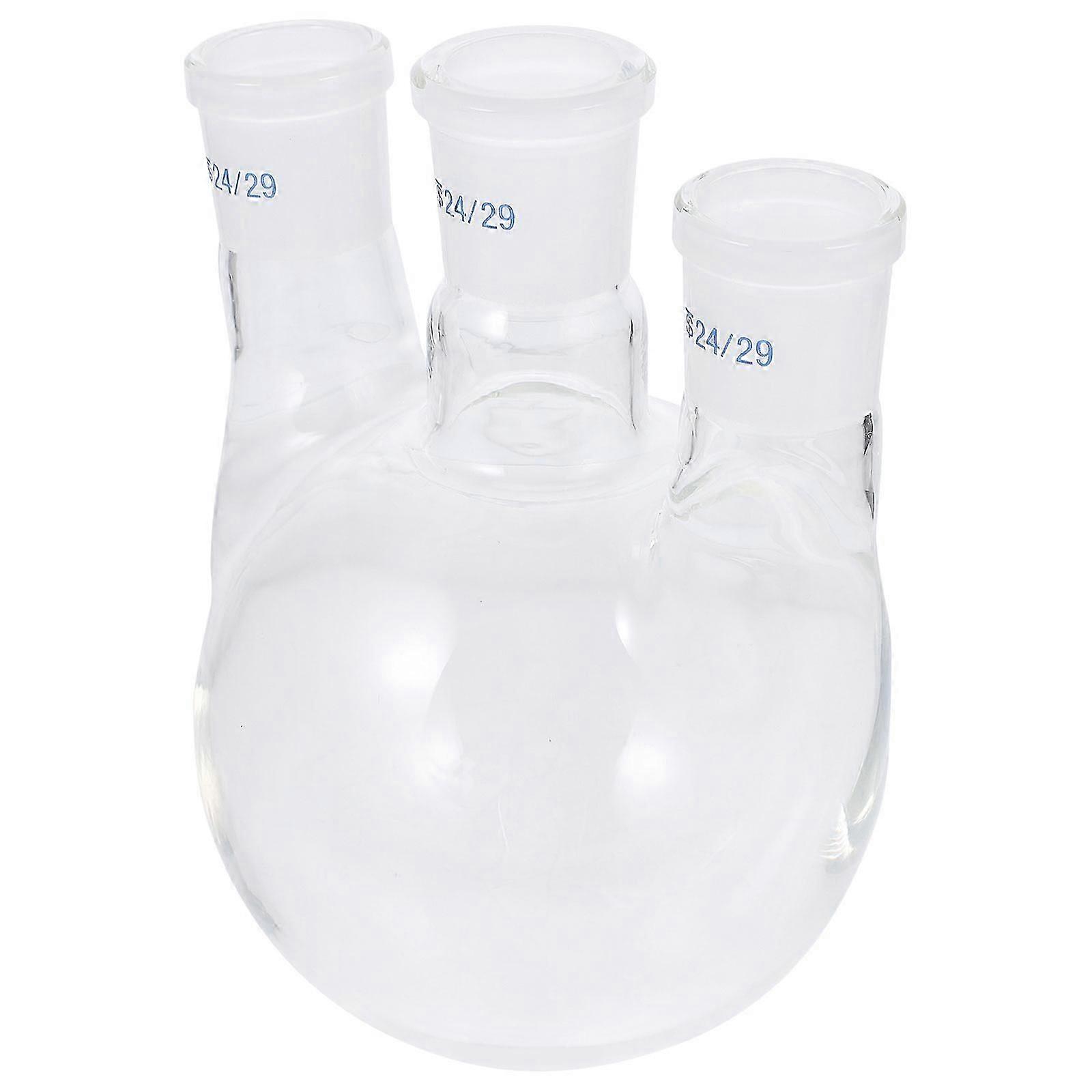 Laboratory Apparatus Three-Necked Boiling Flask for Multi Purpose 1Pcs