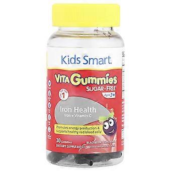 Kids Smart® VITA Gummies®, Iron + Vitamin C, Ages 3+, Blackberry Lemonade, 30 Gummies, 2-Pack