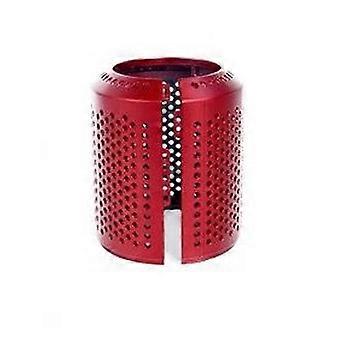 Compatibele haardrogers HD01 HD03 HD07 HD08 met externe filterkap, stofwerend filteronderdeel en rode opening.