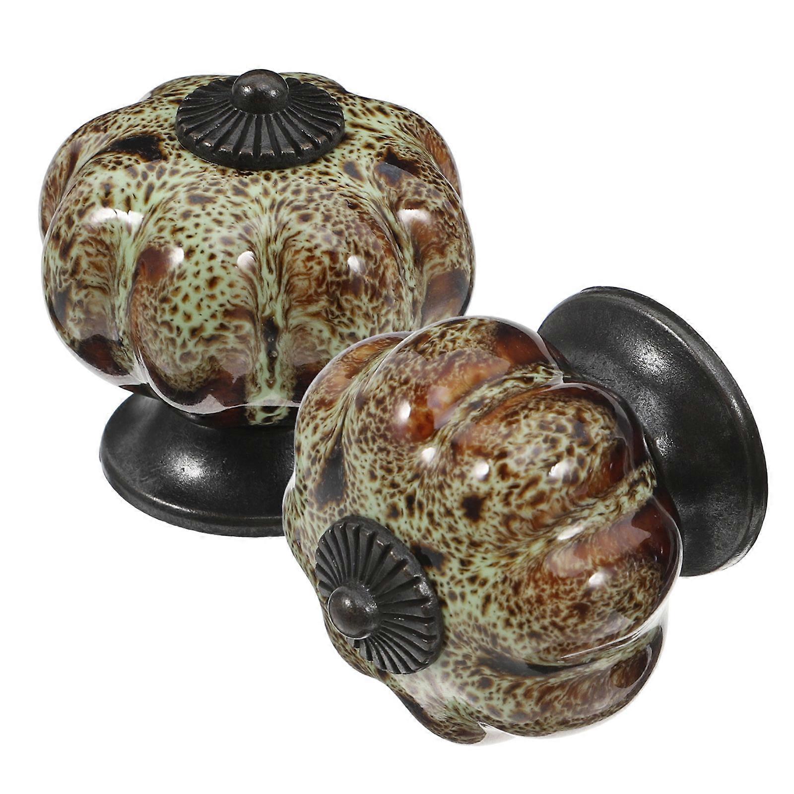 2Pcs Vintage Cabinet Knobs Drawer Knobs Handles Pulls with Screws for Cupboard Dresser