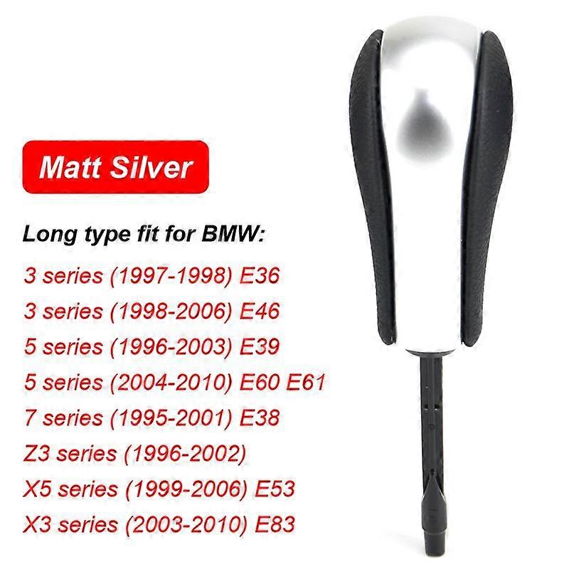 Automatic Car Gear Shift Knob For BMW E39 E46 E53 E60 E61 E63 E64 E81 E82 E87 E90 E91 E92 E93 E83 ABS Carbon fiber Car Styling