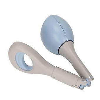 Raccoglitore di cacca di cane Grande spazio Grande diametro dell'arco Facile da risciacquo Toilette portatile con clip per cani con fibbia e maniglia appesa L Blu