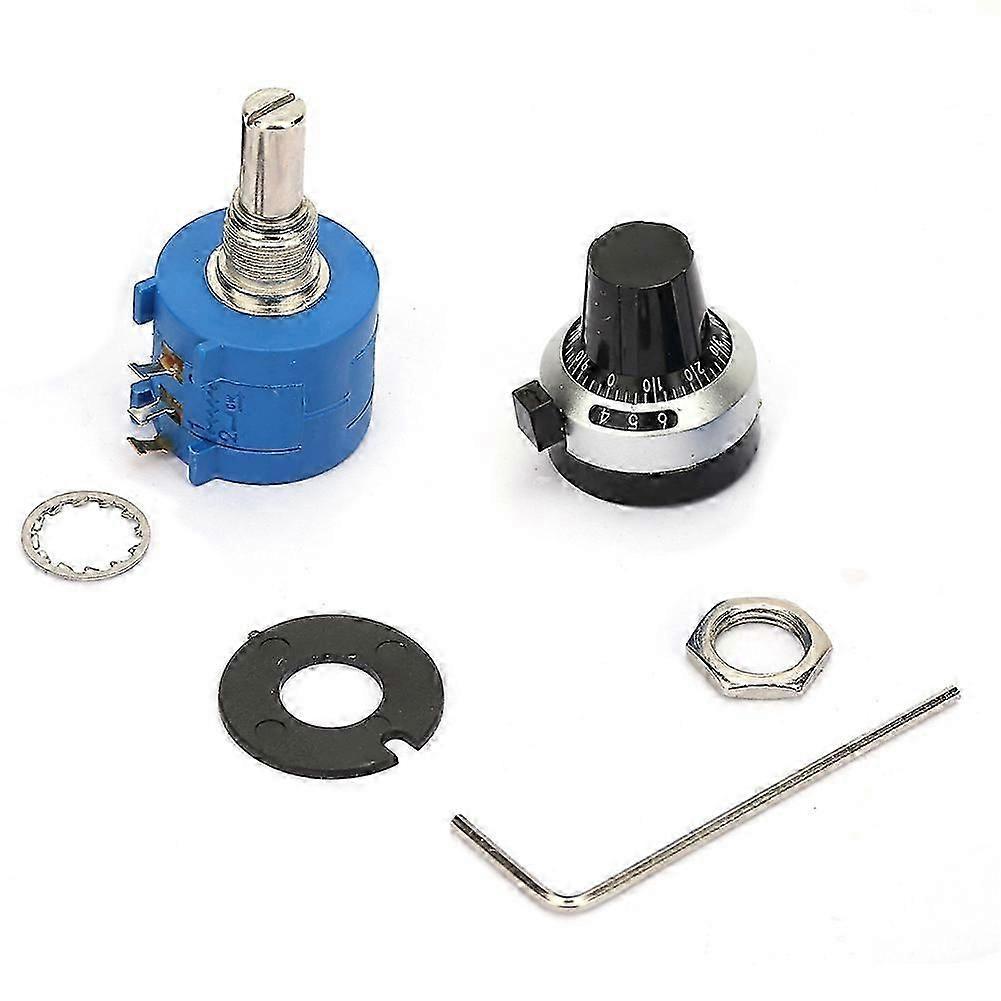2W 500ohm Wirewound Variable Resistor Potentiometer Kit with Knob