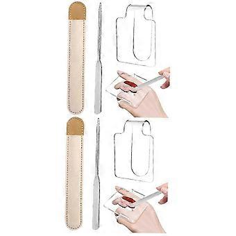 2-teiliges Acryl-Make-up-Mischset mit Palette und Spatel sowie Tasche für präzises Verblenden von Foundation