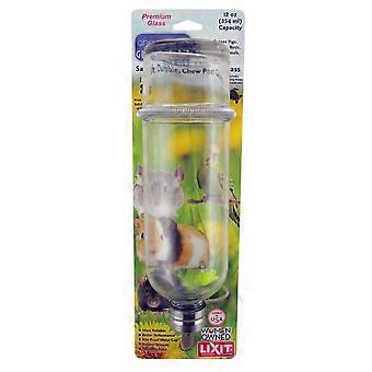 Lixit Lixit Chew Proof Glass Bottle for Small Animals, Clear, 12 Ounces