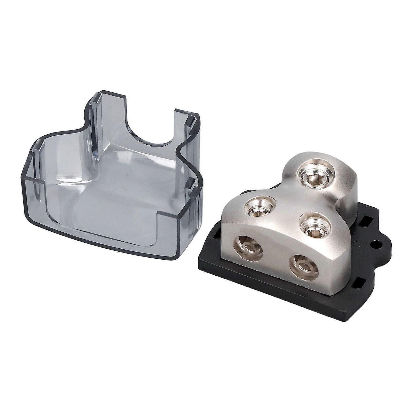 Car Audio Amplifier Splitter 2 Way Power Distribution Block Ground Distribution Connecting Block