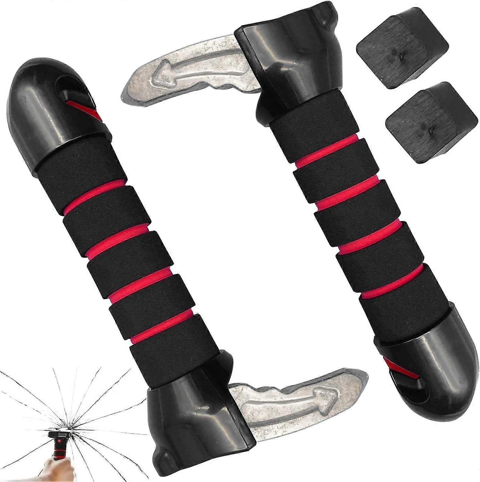 Pack Car Door Handle for Elderly, Car Mobility Aid, Multi-Function Exit Aid, for Elderly and Disabled, Red