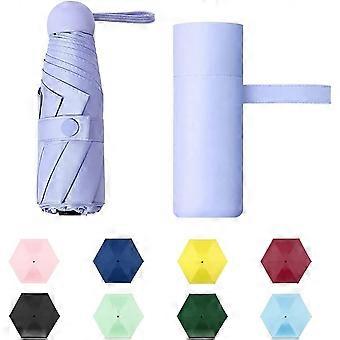 Liangnv Compact Travel Sun & Rain Umbrella Windproof Portable Mini Folding Umbrella for Girls Women