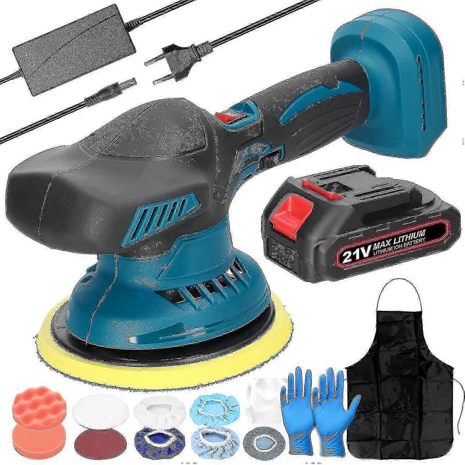 Rechargeable car polishing machine 6-speed adjustable electric automatic polishing machine multi-fun