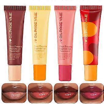 Hydrating Lip Balm and Plumping Lip Gloss with Deep Hydration, Non-Sticky Texture, 4 Colors