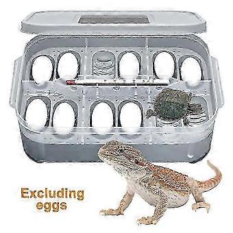 Home Use Reptile Egg Incubator 20L with Thermometer for Lizards Turtles,L
