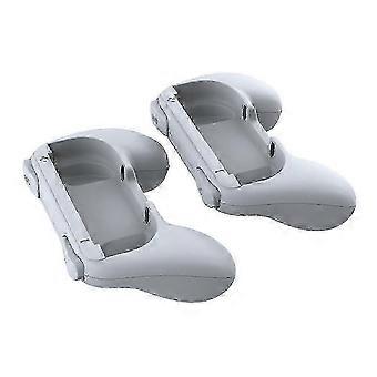 Joycon Mini Grip Handle, ABS Material, 2 Pack, White, compatible with Nintendo Switch