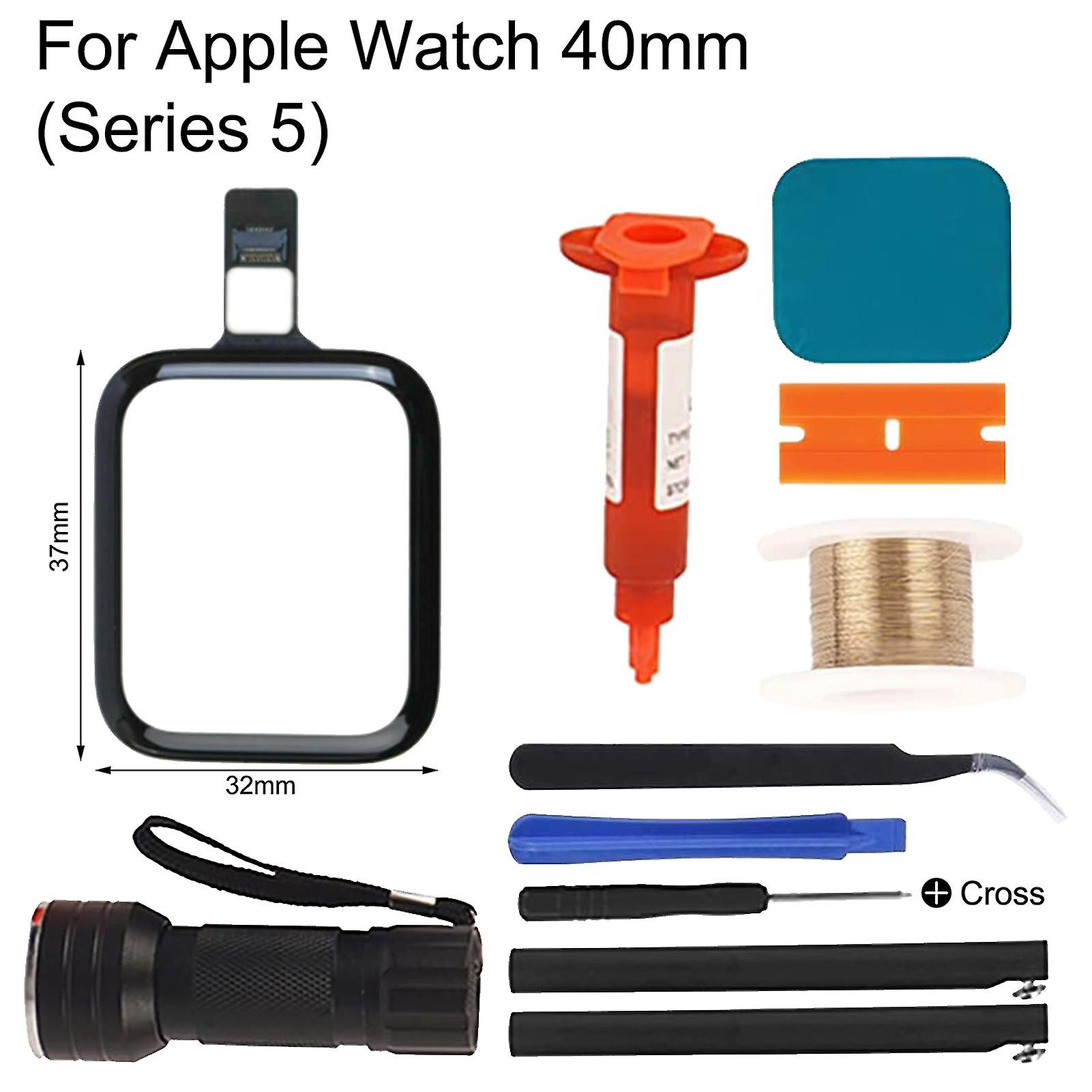Apple Watch Series 2/3 4 5 Se için Flex Kablo ile LCD Ön Cam Kapak Dokunmatik Ekran Sayısallaştırıcı Değişim İzle