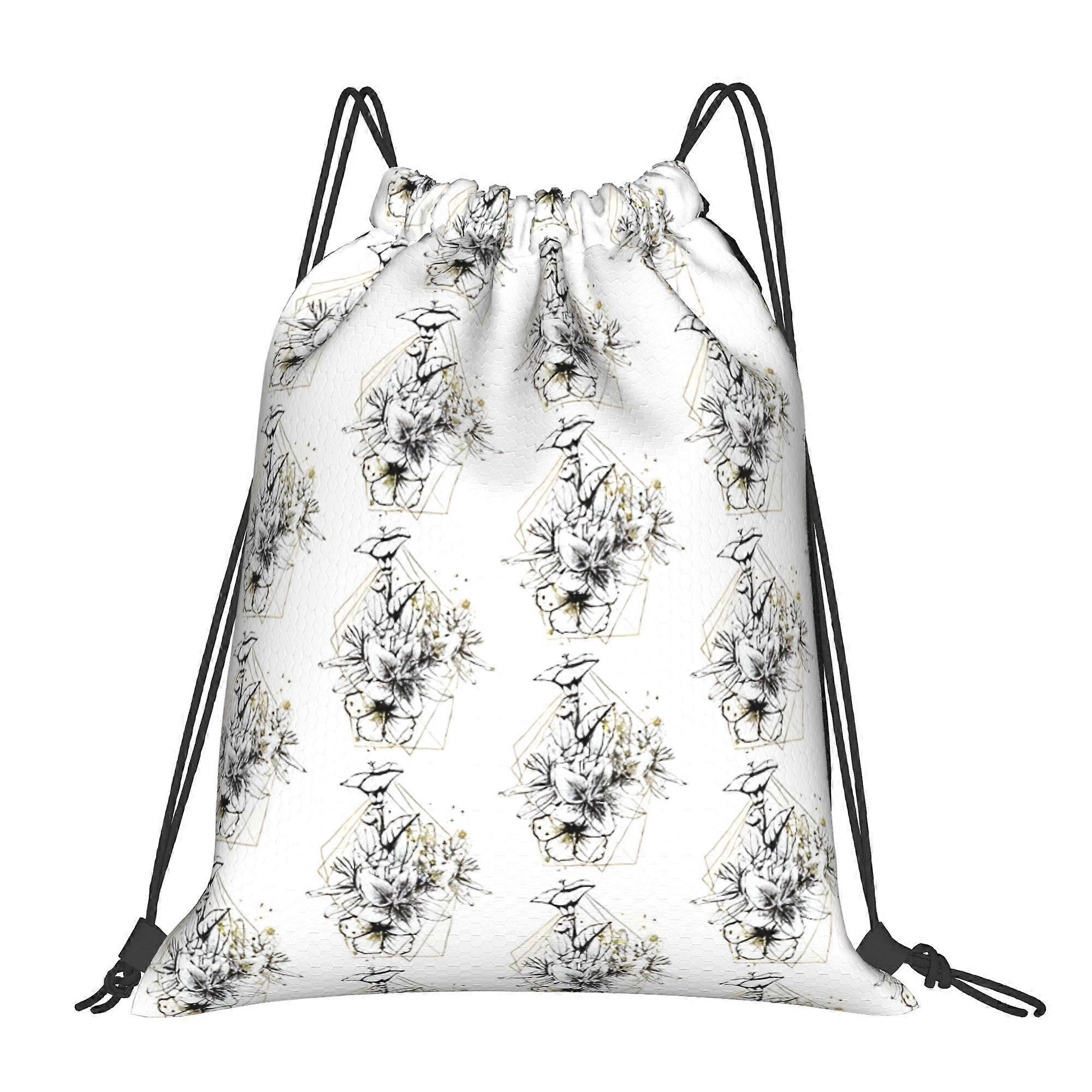 SPRING BOHEMIAN STYLE Drawstring Backpack-Cqazw