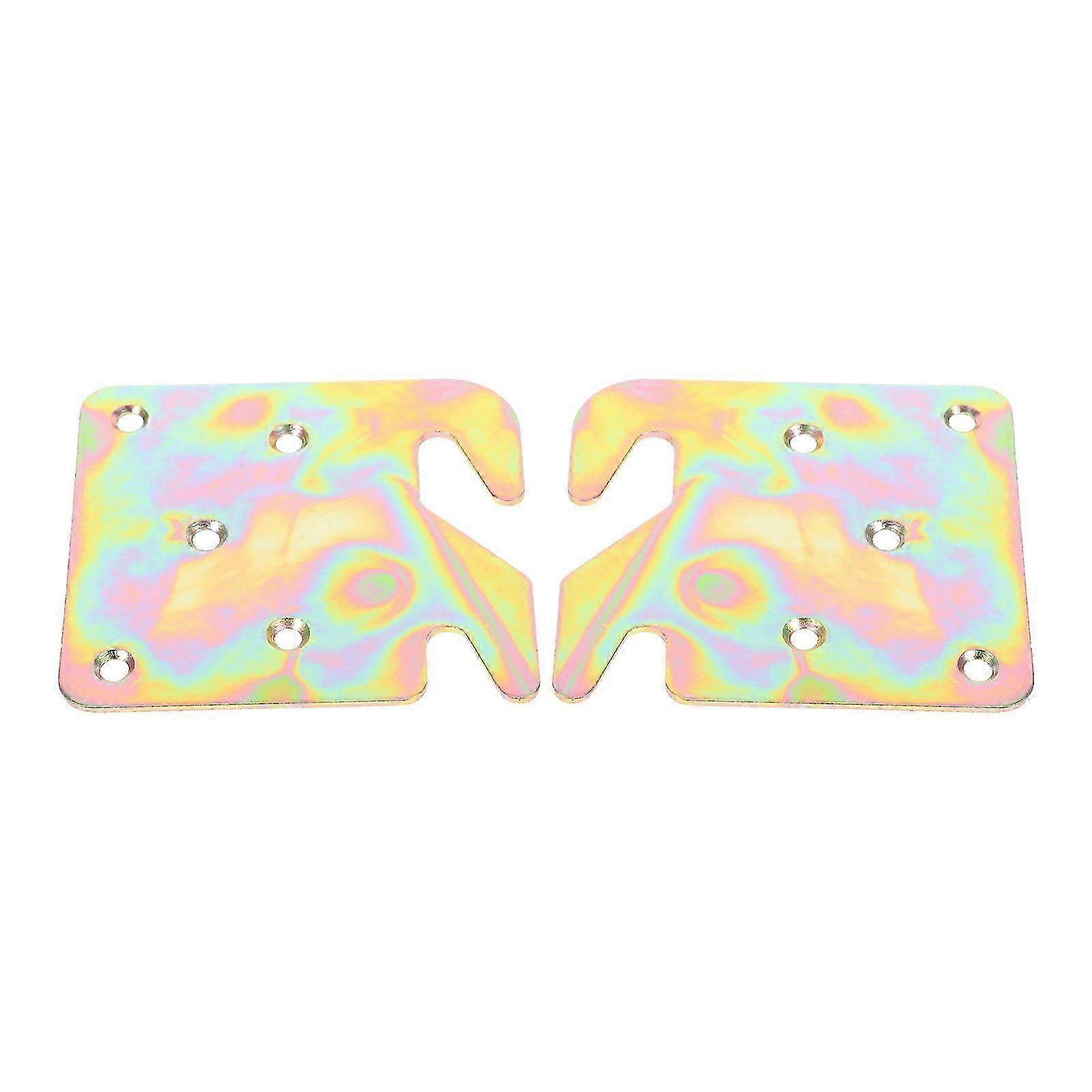 2pcs Bed Bed Hinge Bracket Snap Connectors Thickened Flat Straight Hinge Bed Supplies