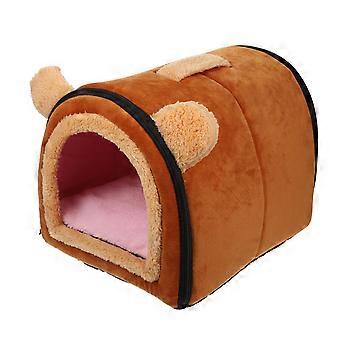 Hamster Nest Bed for Sleeping Coffee Cotton Pet House Warm Nest