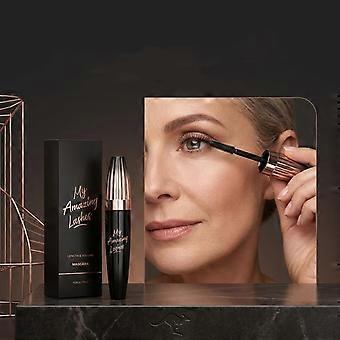 Waterproof Sweatproof Mascara, Smudge Resistant 7D Volume Lash Mascara, Black Thick Lengthening Eyelash Makeup, 1/2/4Pcs