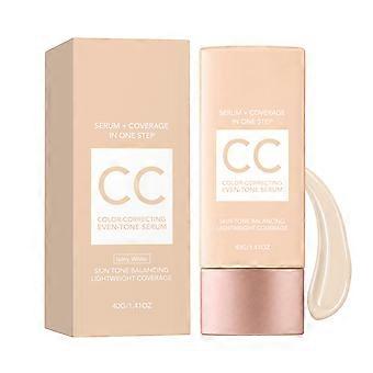 2pcs CC Cream, Ivory White, lightweight coverage base makeup, easy to use, daily commute, suitable for all skin types and seasons
