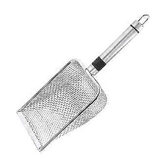 Stainless Steel Cat Litter Scoop, Ergonomic Handle Deep Pooper Shovel with Odour Filter, 28.7cm