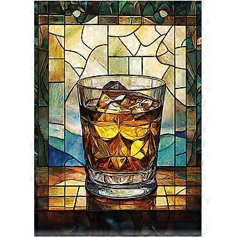 Stained Glass Whiskey Jigsaw Puzzle SQZ264