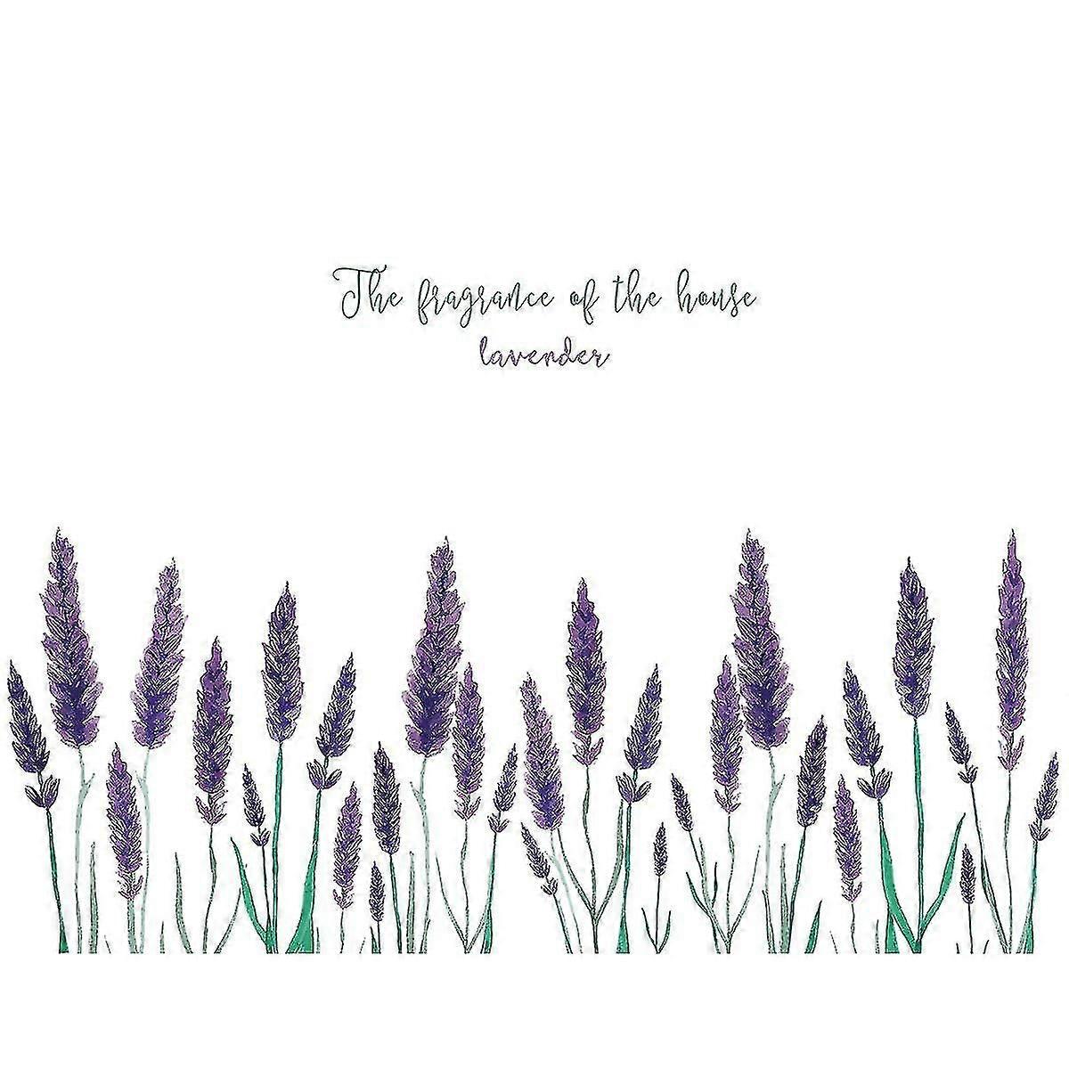 Removable Creative Purple Lavender Wall Decal Diy